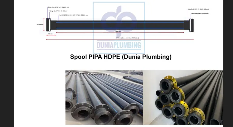 Spool Pipa HDPE (Pipa Stub End Flange)