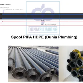 Spool Pipa HDPE Pipa Stub End Flange