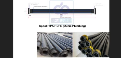 Spool Pipa HDPE Pipa Stub End Flange